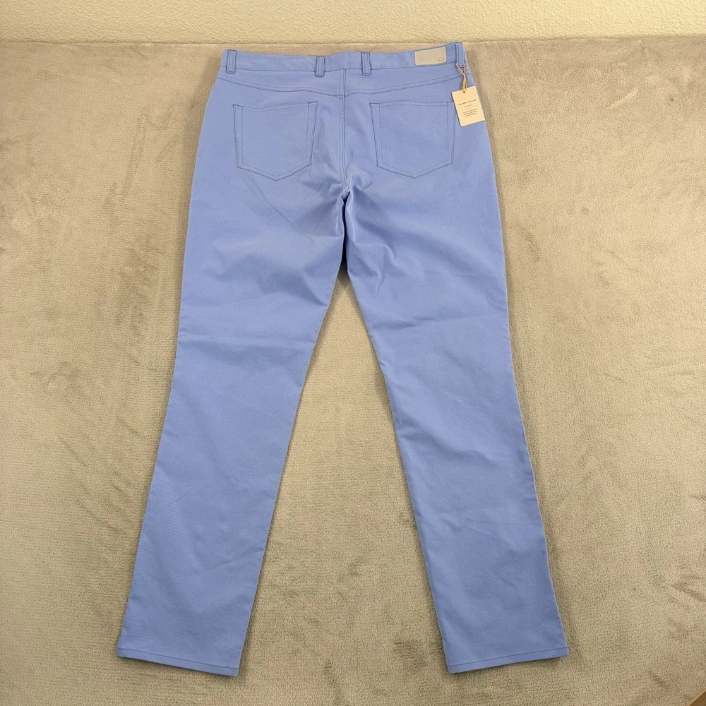 Peter Millar Crown 5 Pocket‎ eb66 Performance Pants Estate Blue Men 36x32 NWT